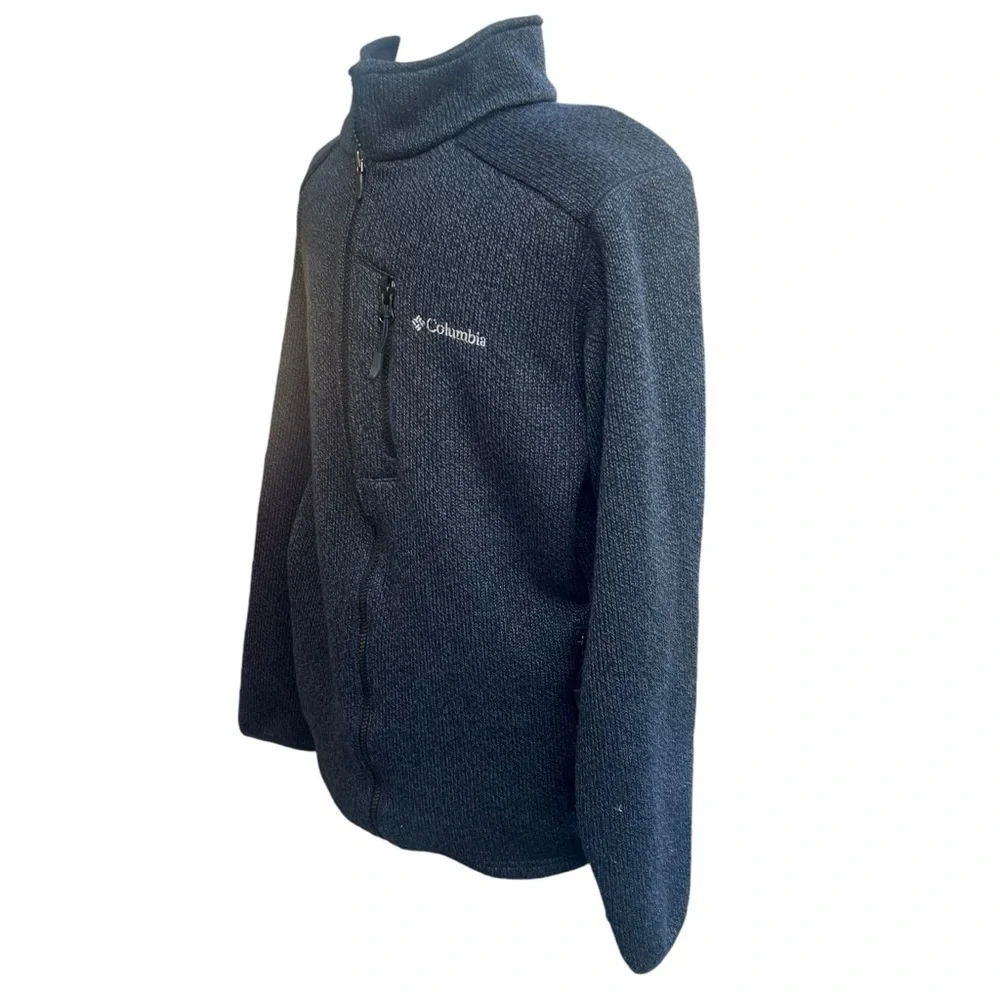 Columbia Rebel Ravine Sweater Face Fleece Omni Wick Jacket Gray Size Small Warm - Picture 3 of 13